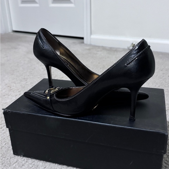 Dolce & Gabbana black leather heels - Picture 2 of 4